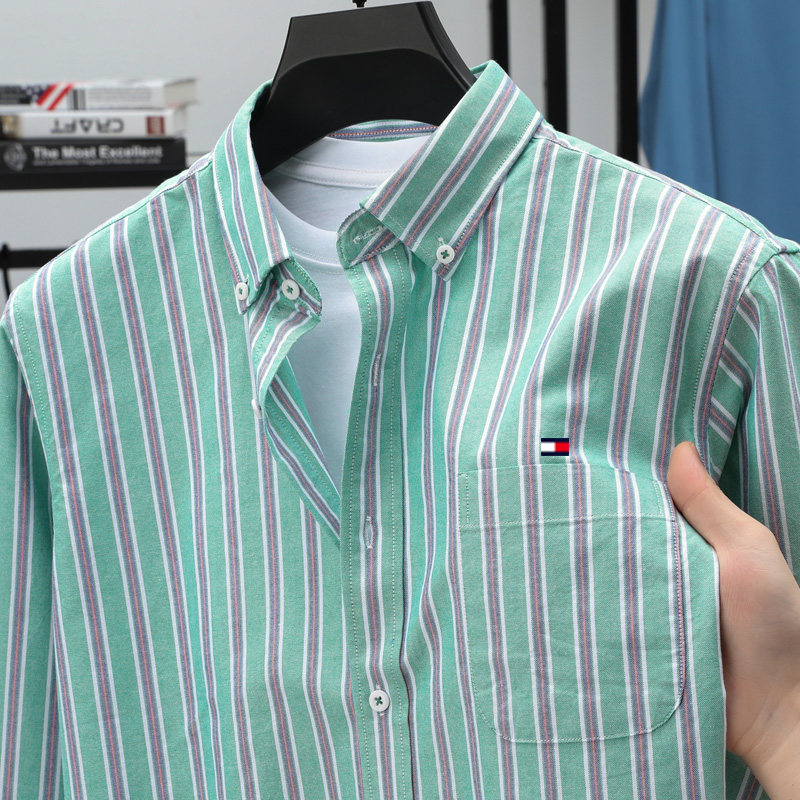 Mintwave Crest Stripe Shirt